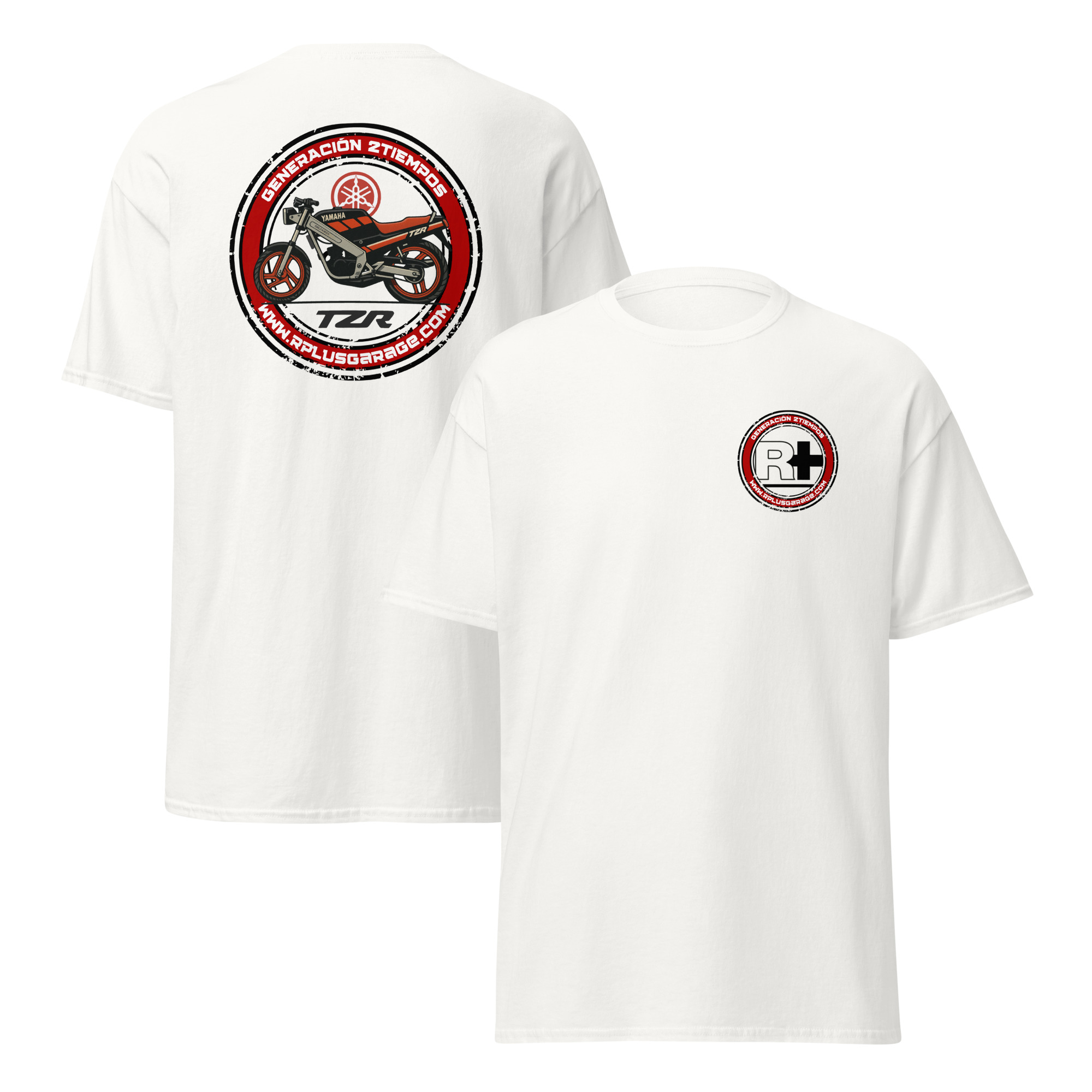 Impresión trasera y trasera del diseño Gen2T TZR, homenaje a la Yamaha TZR 80 de los 90.